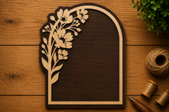 Floral Arch Center Laser Cut Svg File Design floral arch svg Product Image 1