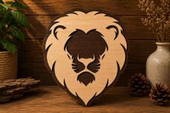 Royal Lion Head Laser Cut Svg File Design royal lion svg Product Image 1