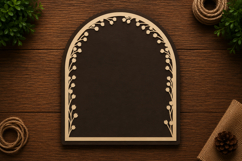 Botanical Arch Frame Laser Cut Svg File Design botanical  Product Image 1