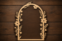 Botanical Arch Frame Laser Cut SVG File botanical arch svg Product Image 1