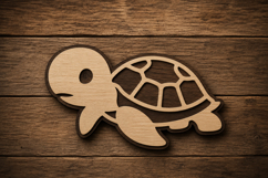 Turtle Laser Cut SVG File turtle svg design, sea turtle svg Product Image 1