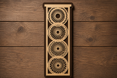 Gear Pattern Vertical Panel Laser Cut SVG File gear svg Product Image 1