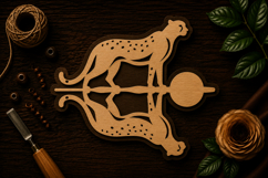 Cheetah Wildlife Decorative Laser Cut SVG File cheetah svg Product Image 1
