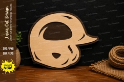 Baseball Helmet Laser Cut SVG File baseball helmet svg Product Image 1
