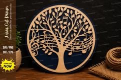 Tree of Life Music Notes Laser Cut SVG File tree of life svg Product Image 1