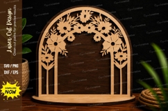Floral Arch Garden Frame Stand Laser Cut SVG File floral Product Image 1