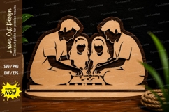Nativity Holy Family Christmas Laser Cut SVG File nativity Product Image 1