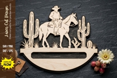 Cowboy Horse Name Sign SVG Laser Cut Design |cowboy name svg Product Image 1