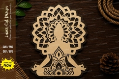 Mandala Yoga Meditation Decor Laser Cut SVG File mandala Product Image 1
