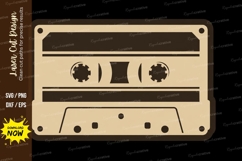 Vintage Cassette Tape Laser Cut SVG File cassette tape svg, Product Image 1