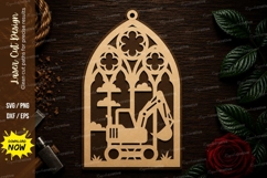 Kitchen Tools Gothic Arch Laser Cut SVG File kitchen tools Product Image 1