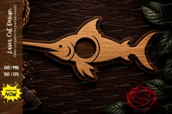 Swordfish Ocean Wildlife Laser Cut SVG File swordfish svg Product Image 1