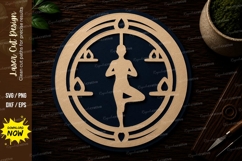 Yoga Meditation Mandala Circle Laser Cut SVG File yoga svg Product Image 1