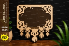 Decorative Hanging Frame Border Laser Cut SVG File decorativ Product Image 1