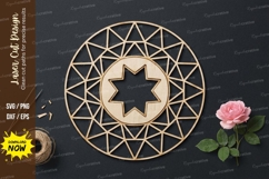 Star Geometry Laser Cut SVG laser cut svg, star geometry Product Image 1