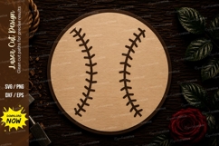 Baseball Sports Ornament Laser Cut SVG File baseball svg Product Image 1