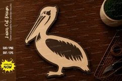 Pelican Coastal Wildlife Laser Cut SVG File pelican svg Product Image 1