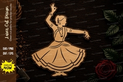Whirling Dervish Dance Ornament Laser Cut SVG File whirling Product Image 1