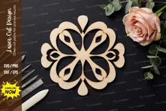 Floral Shape Laser Cut SVG laser cut svg, floral shape Product Image 1