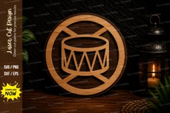 Snare Drum Round Laser Cut SVG Design drum svg, snare drum Product Image 1