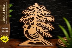 Bonsai Tree Laser Cut SVG Design bonsai tree svg, bonsai des Product Image 1