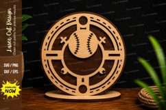 Baseball Sports Ornament Laser Cut SVG Design baseball svg Product Image 1