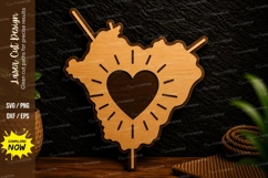 Heart Yarn Knitting Laser Cut Svg Design knitting svg, yarn Product Image 1