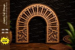 Gothic Arch Frame Laser Cut Svg Design gothic arch svg, orna Product Image 1