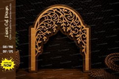 Floral Archway Laser Cut Svg Design floral archway svg, deco Product Image 1