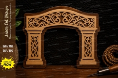 Classic Ornamental Arch Laser Cut Svg Design classic arch sv Product Image 1