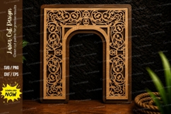 Ornate Doorway Frame Laser Cut Svg Design ornate doorway svg Product Image 1
