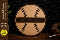 Baseball Monogram Laser Cut Svg Design baseball monogram svg Product Image 1