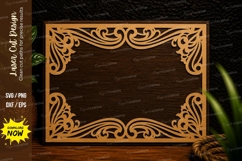 Ornate Corner Frame Laser Cut Svg Design ornate frame svg, Product Image 1