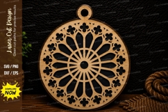 Mandala Ornament Laser Cut Svg Design mandala ornament svg Product Image 1