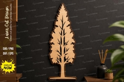 Leaf Tree Laser Cut Wall Art File, tree laser cut file svg Product Image 1