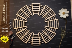 Petal Mandala Laser Cut SVG laser cut svg, petal mandala Product Image 1