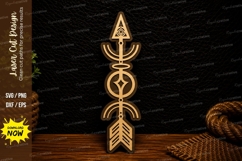 Boho Tribal Arrow Ornament Geometric Wall Decor Laser Cut SV Product Image 1