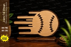 Fast Pitch Softball Sports Wall Decor Laser Cut SVG File sof Product Image 1