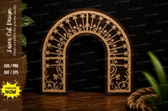 Ornate Cathedral Arch Laser Cut Svg Design cathedral arch Product Image 1