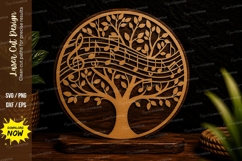 Music Tree Of Life Laser Cut Svg Design music tree svg, tree Product Image 1
