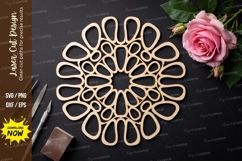 Sun Swirl Laser Cut SVG laser cut svg, sun swirl, spiral Product Image 1