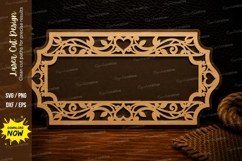 Ornate Heart Border Name Sign Laser Cut Svg Design ornate Product Image 1