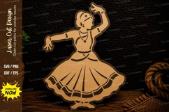 Traditional Folk Dancer Laser Cut Svg Design folk dancer svg Product Image 1
