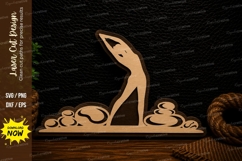 Yoga Stretch Pose Laser Cut Svg Design yoga pose svg, stretc Product Image 1