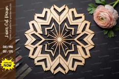 Floral Loop Laser Cut SVG laser cut svg, floral loop, loop Product Image 1