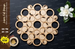 Star Mandala Laser Cut SVG laser cut svg, star mandala Product Image 1
