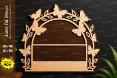 Butterfly Arch Laser Cut Frame, butterfly arch laser cut svg Product Image 1