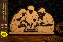 Family Prayer Together Laser Cut SVG Design family prayer sv Product Image 1
