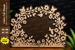 Floral Arch Frame Laser Cut,floral arch frame laser cut file Product Image 1