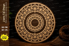 Intricate Mandala Circle Laser Cut SVG Design mandala svg Product Image 1